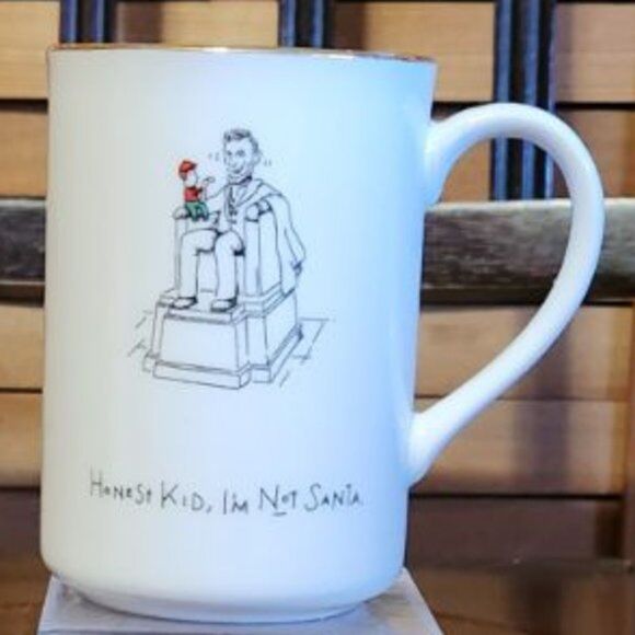 Honest Kids I'm Not Santa Merry Masterpieces First Edition 1999 Mug Lincoln - Picture 5 of 5